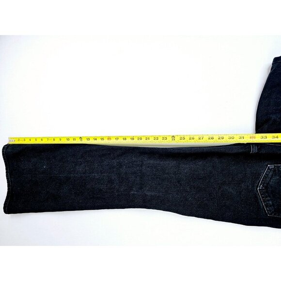 Madewell Size 25X32 Women's Black The Perfect Vintage Flare Denim Jeans Logo Tag - Picture 8 of 12